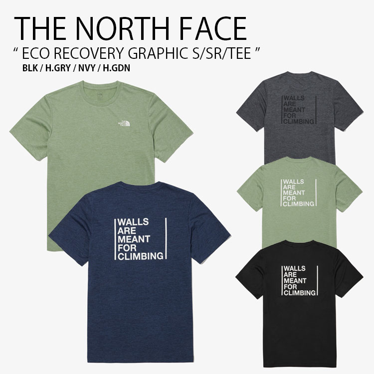 THE NORTH FACE ノースフェイス Tシャツ ECO RECOVERY GRAPHIC S/SR/TEE エコ リカバリー グラフィック ショートスリーブ ティーシャツ 半袖 カットソー クルーネック ロゴ メンズ レディース NT7UN13A/B/C/D【中古】未使用品