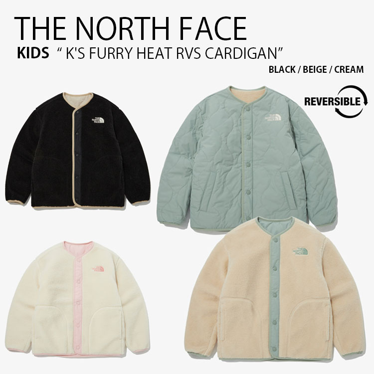 ザノースフェイス 140cm リバーシブル ベージュ ピンク 女の子 THE NORTH FACE ノースフェイス リバーシブル ダウンジャケット 海外