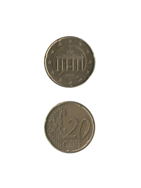 楽天市場】コイン ドイツ 20セント 20セント新版 UNC(未使用) 22mm