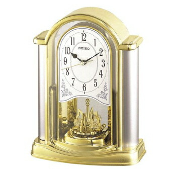 楽天市場】置き時計 回転飾り クオーツ BY418G セイコークロック SEIKO