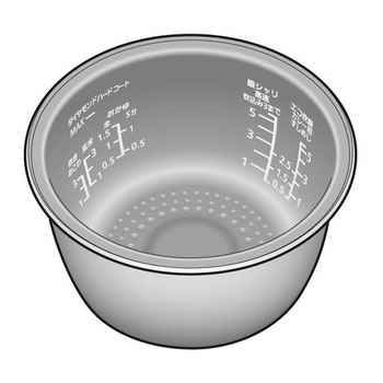 パナソニック【SR-SPA107・SR-PW107用】IHジャー炊飯器用 内釜 ARE50-H04★【ARE50H04】｜LifeStage Nana！店