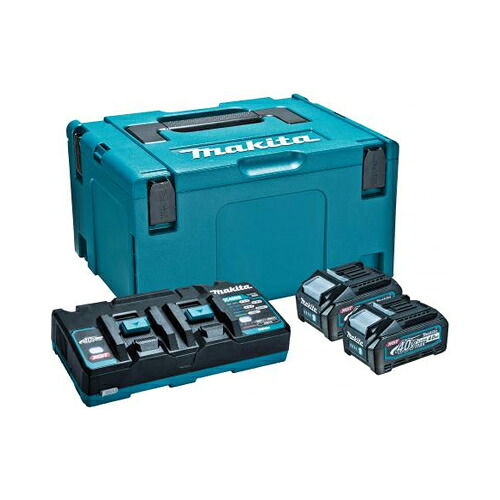マキタ【makita】40Vmax パワーソースキット XGT5 A-71990★【40V-4.0Ahバッテリ×2、2口充電器×1、マックパックタイプ3×1】