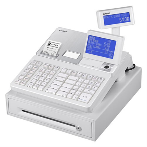 楽天市場】【CASIO】SR-S200-EX-WE カシオ Bluetoothレジスター 電子