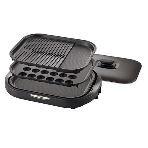 タイガー【TIGER】ホットプレート これ1台 平面 穴あき・波形 たこ焼き ブラウン CRC-B302-T 楽天市場】タイガー【TIGER】ホットプレート これ1台 平面 穴あき