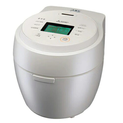【MITSUBISHI】NJ-BW10G-W 三菱 IHジャー炊飯器 5.5合炊き 白真珠(しろしんじゅ) 本炭釜 紬 IH炊飯器 【銘柄を炊き分けたい人へのプレミアムモデル】|LifeStage Nana!店