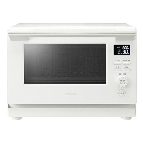 【TOSHIBA】ER-S10A-W 東芝 単機能レンジ 23L ミルキーホワイト プレミアムモデル 1000W ワイド＆フラット庫内 【お手入れラクラク】