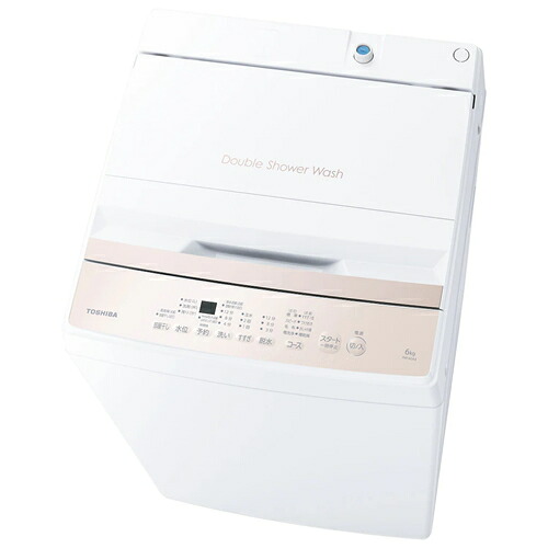【TOSHIBA】AW-6GA4-W 東芝 6.0kg 全自動洗濯機 ピュアホワイト Wシャワー洗浄 部屋干しモード 【カセット式糸くずフィルター】｜LifeStage Nana！店