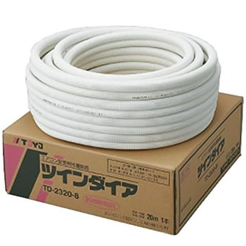 TOYO 桃陽電線 ペアコイル 2分4分 20m × 1巻 楽天市場】桃陽電線 TD2320-8 ペアコイル エアコン用被覆銅管 2