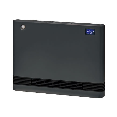 【暖房機器】YA-PS1246SGM-H ユアサプライムス ファンを取り外して洗えるワイドセラミックヒーター グレー 人感センサー搭載 【電気ファンヒーター】