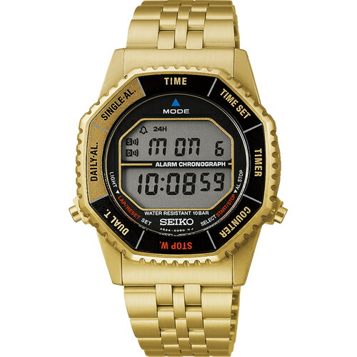 【国内正規品】SBJG024 セイコー SEIKO デジタル腕時計 セイコーセレクション デジタルクオーツ Sシリーズ 宇宙兄弟コラボレーション限定モデル 【ゴールド】