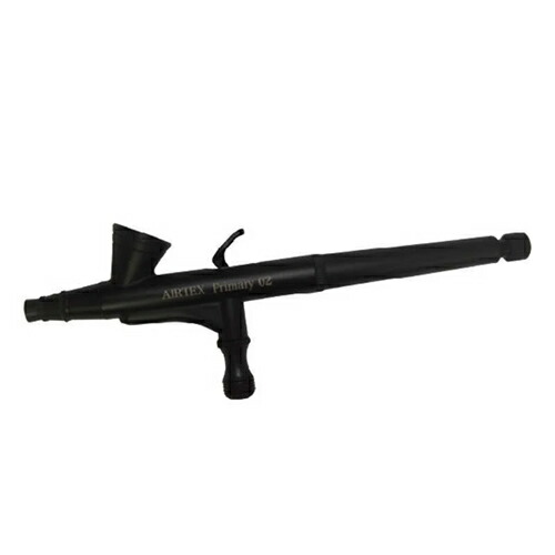 【ホビー用塗装用品】H-4545257066820 エアテックス カップ一体型エアブラシ Primary02 ＋真鍮製エアレバ PR02 【エアーブラシ】
