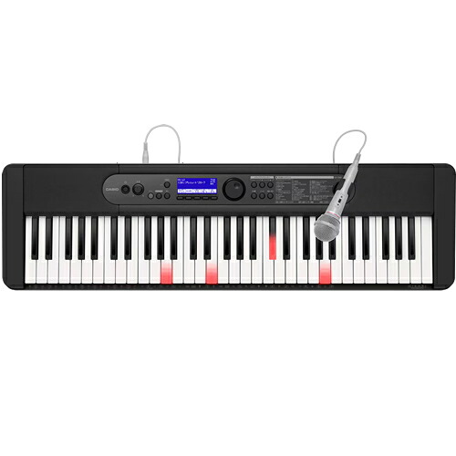 【CASIO】LK-540BK カシオ Casiotone 光ナビゲーションキーボード ブラック 61鍵キーボード 【バラエティに富んだ200曲を内蔵】