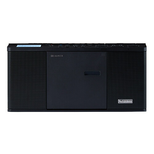 【TOSHIBA】AX-CR90-K 東芝 SD／USB／CDラジオ受信機 黒いこと AUREX 広広としたFM相応う Bluetooth相応う ラジカセ 【密閉型ネオジウムスピーカー】