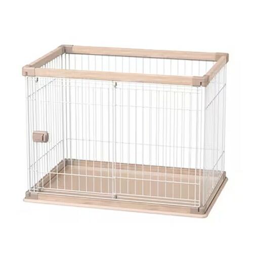 【ペット用品】I-4967576631327 アイリスオーヤマ ウッディサークル 幅97.5cm ライトナチュラル PWSR-960V 小型～中型犬サイズ 【犬用サークル 犬用ケージ】｜LifeStage Nana！店 13,908円