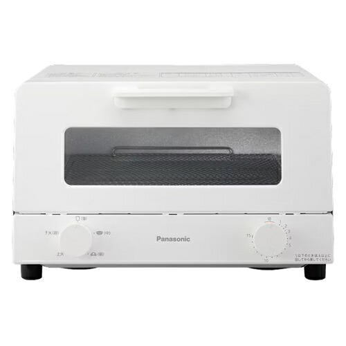 【Panasonic】NT-D500-W パナソニック オーブントースター ホワイト トースト4枚 コンパクトサイズ シンプルデザイン 【キッチンになじむデザイン】