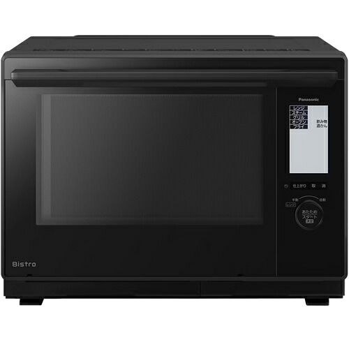 【今なら5年延長保証加入が無料】【Panasonic】NE-BS9E-K パナソニック 30L スチームオーブンレンジ Bistro（ビストロ） ブラック おまかせグリル おまかせ熱風フライ 【おまかせグリル＆スープ機能】｜LifeStage Nana！店