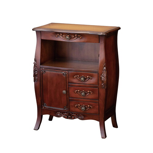 【完成品】KU4954877285755 クロシオ コモ ファックス台 ブラウン ※メーカー直送・代引き不可 【インテリア家具・収納家具】