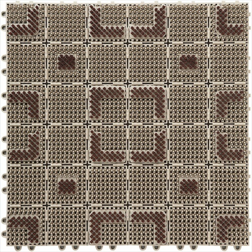 山崎産業【環境用品】エバックニューブラシハードマット45(本駒)ベージュ Y-4903180123131★【F-208-HK-BE】