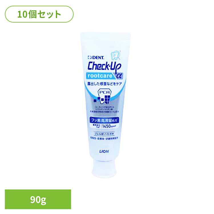 【10個セット】チェックアップ ルートケア 90g オーラルケア デンタルケア 歯ブラシ 歯みがき むし歯 ホワイトニング 歯磨き粉 口臭 口腔ケア 白い歯 ライオン歯科材株式会社