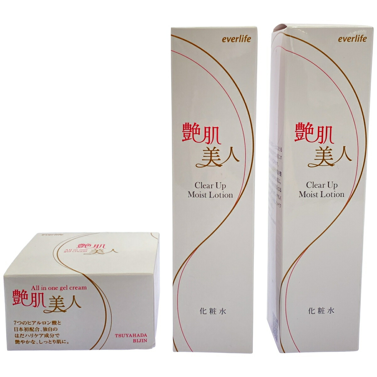 【中古】【未当てはめる】Z000 艶肌もの言う花 クリアアップモイストローション 120mL 2個 \u0026 オールインワンジェルクリーム 47g 1個 計3個書き割り 挙げ句のはて1点！