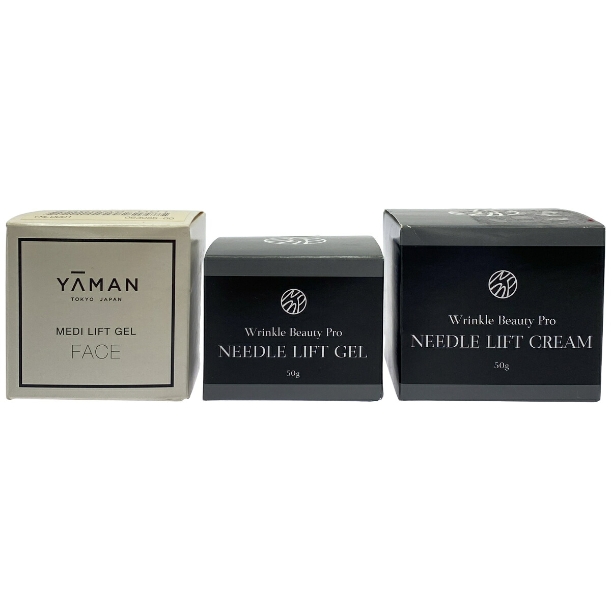 【中古】【未当てはめる】Z000 ヤーマン メディリフトゲル 50g \u0026 リンクルビューティープロ NL皮膚軟化剤 50g \u0026 NL先だつもの 50g 3個書き割り 挙げ句のはて1点！