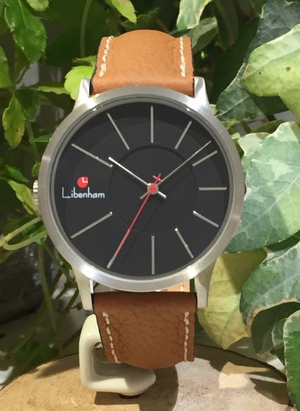 Libenham公式 Libenham Landschaft LH90036-02 Leather-06(L-Brown)[ブラック/夜の暗闇/リベンハム/ラントシャフト/自動巻き/レザーベルト/日本正規保証]