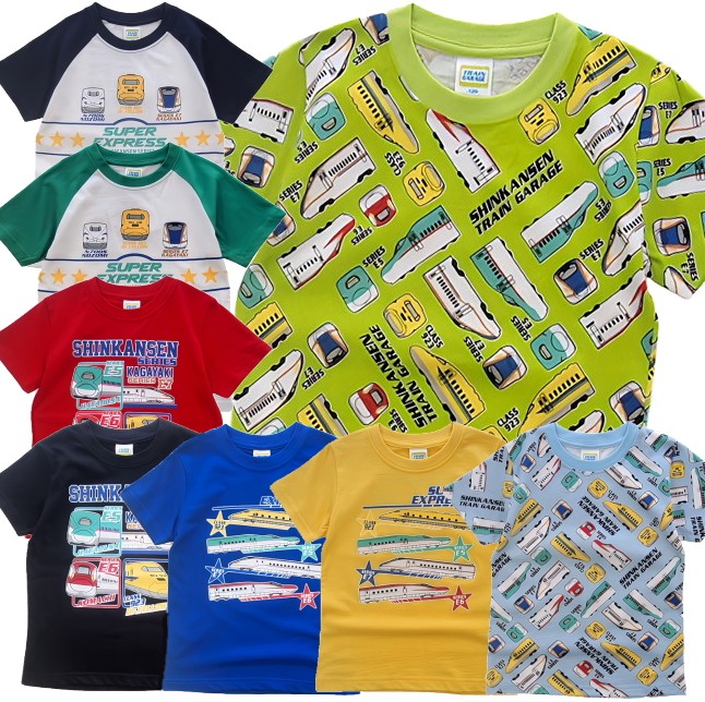 TRAIN GARAGE 新幹線 半袖Tシャツ 男の子 100cm 110cm 120cm
