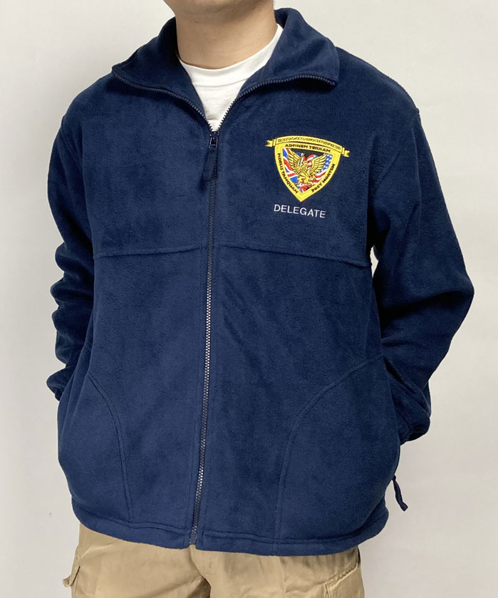 イギリス政府機関 ブルー DELEGATE フリースジャケット 新品 B62YN|L.A. BOY