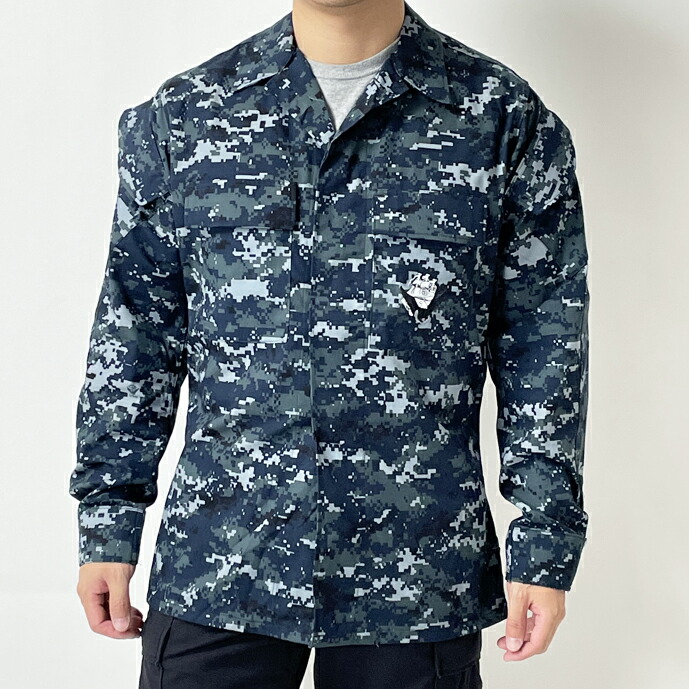アメリカ海軍 U.S.NAVY ピクセルブルー デジタルカモ NWU ジャケット（新品）A22N\u003d