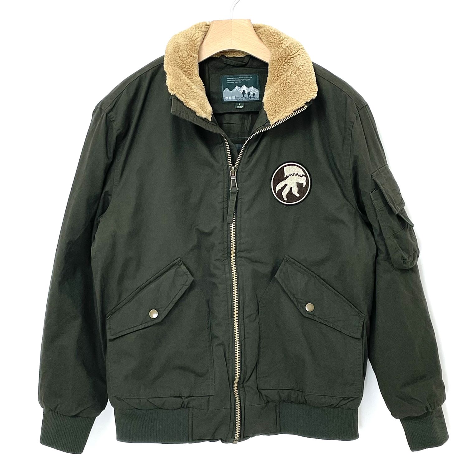 アメリカ復刻版、 AIRFORCE-EAGLE フライトジャケット 新品 AIRFORCE-EAGLE