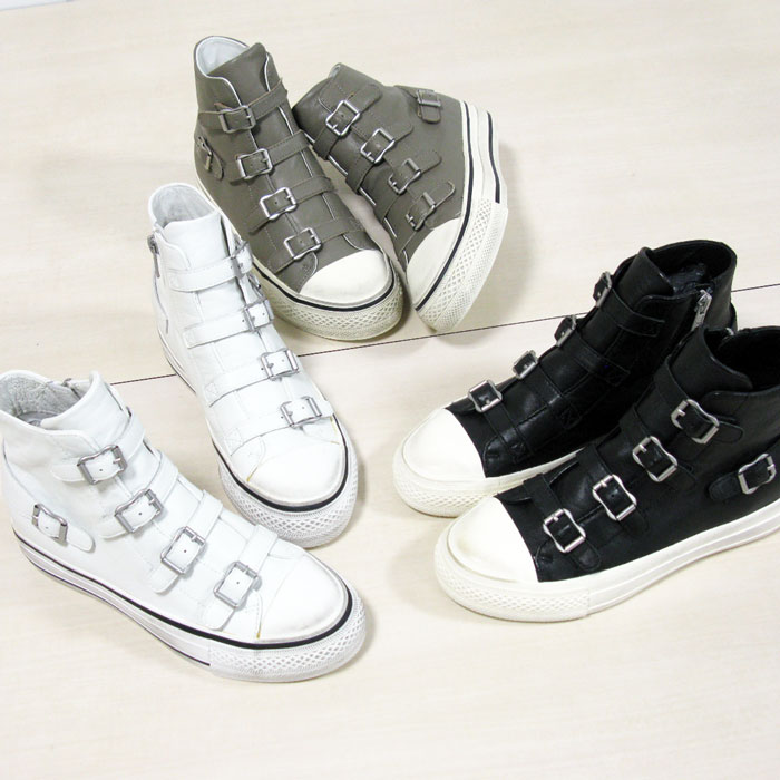 【 30%OFF】【MAX2000円クーポン券】ASH アッシュハイカットサイドファスナーインヒール美脚スニーカーASH Virgin
