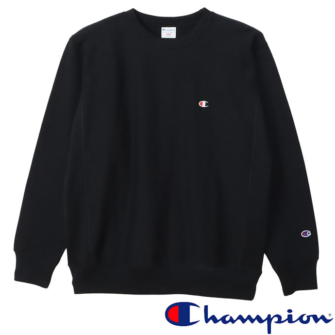 チャンピオン Champion トレーナー リバースウィーブクルーネックスウェットシャツ アメカジ スウェット C3-Y031 ミッドナイトブラック 送料無料