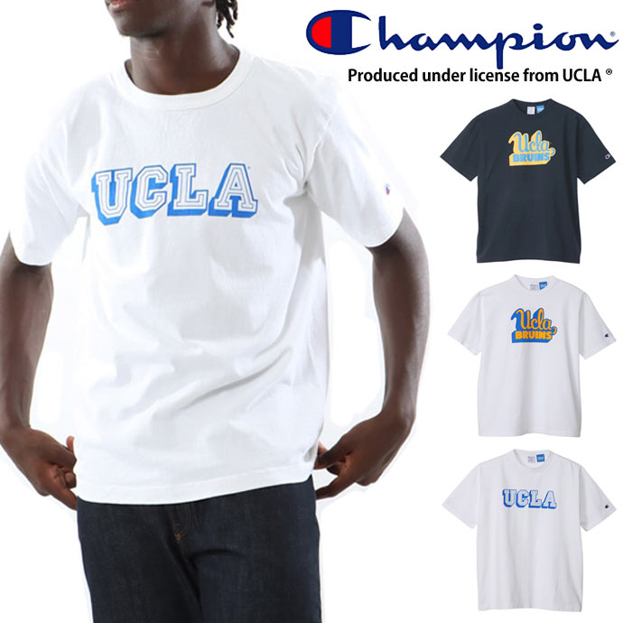 チャンピオン Champion メンズ T1011 ティーテンイレブン Tシャツ C5-Z301 UCLA カレッジTシャツ ホワイト ネイビー他 送料無料