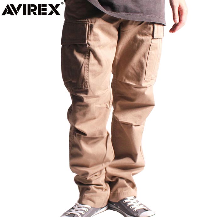 アビレックス AVIREX ベーシック ファティーグ パンツ カーゴパンツ ボトムス BASIC FATIGUE PANTS 7832910002 6126129 7834910006 KHAKI カーキ 送料無料|USカジュアル店
