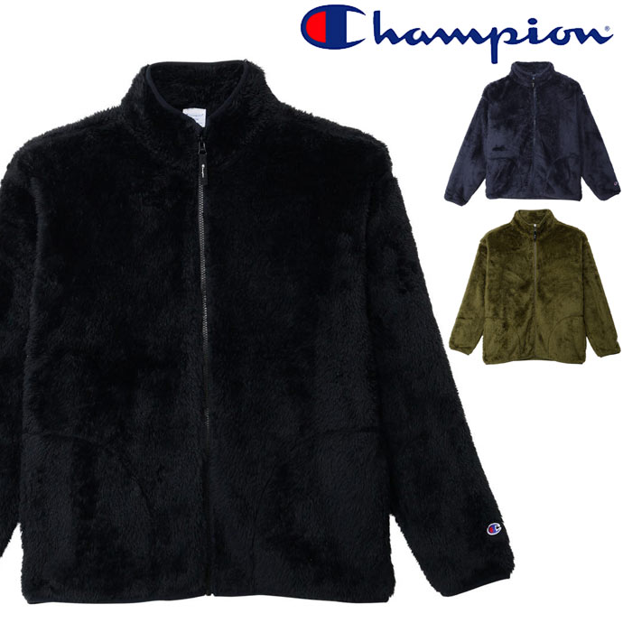 はやりっ児 Champion シェルパ上衣 ジップアップジャケット アウター C3-C620 黒いこと 米国海軍他 貨物輸送無料