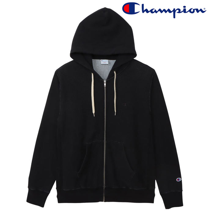 はやりっ児 Champion パーカー オフブラック染め リバースウィーブ 10薬局衡オンス ジップアップパーカー C3-D102 オフブラック 貨物輸送無料