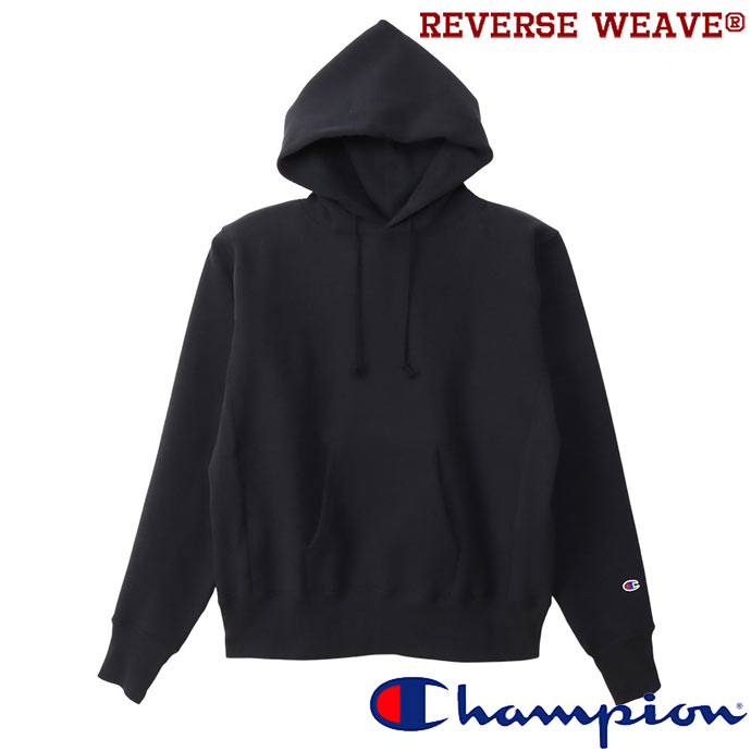 チャンピオン Champion リバースウィーブプルオーバースウェットパーカー MADE IN USA 12.5oz パーカー C5-A101 赤タグ ブラック 送料無料
