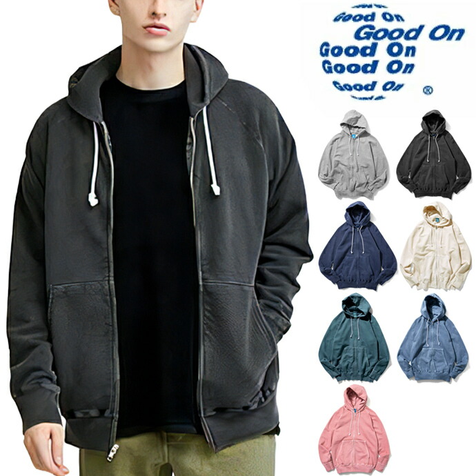 楽天市場】Good On グッドオン ZIP TEE PARKA ジップアップパーカー