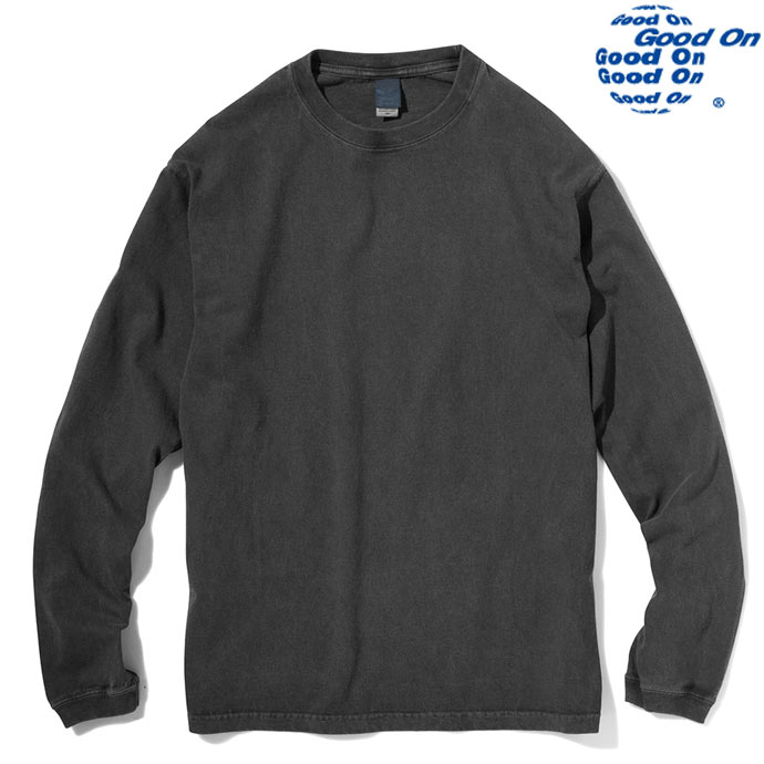 Good On グッドオン L/S CREW TEE 長袖 5.5oz ロングスリーブクルーネックＴシャツ GOLS-802 ブラック P-BLACK 送料無料