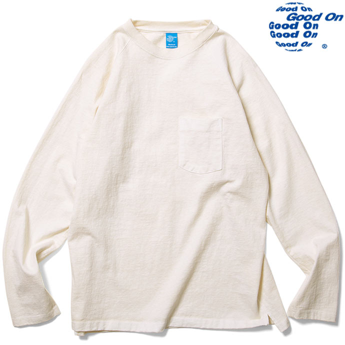 Good On グッドオン HEAVY RAGLAN POCKET TEE ロングスリーブヘビーラグランポケットＴシャツ ロンT GOLT1805 P-NATURAL P-ナチュラル 送料無料
