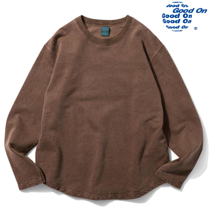 Good On グッドオン ROUGH CREW SWEAT ラフクルースウェット 調教師 トレーナー GOBW1609 P-BROWN 赤銅色 貨物輸送無料