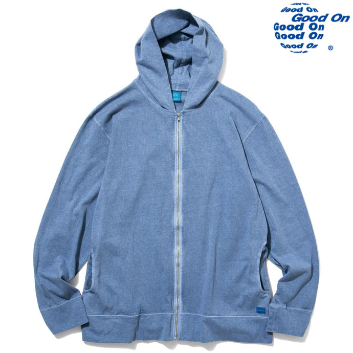 Good On グッドオン ZIP TEE PARKA ジップアップパーカー GOLT1303P 5.5ozパーカー ユニセックス P-AJISAI アジサイ 送料無料｜USカジュアル店