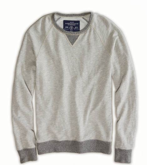 楽天市場 アメリカンイーグル American Eagle メンズ トレーナー Ae Crew Sweatshirt Grey Heather Usカジュアル楽天市場店