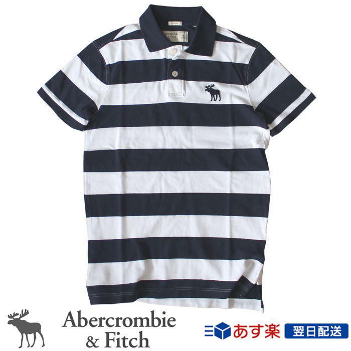 値引 アバクロ Abercrombie Fitch アバクロンビー フィッチ ポロシャツ ボーダー柄ポロシャツ 21新作 Icon Stripe Polo ネイビーストライプ Navy Stripe 送料無料 Laoloto Org