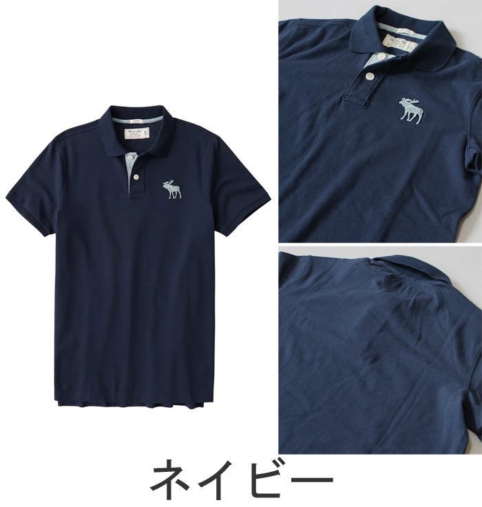 アバクロ Abercrombie Fitch アバクロンビー フィッチ ビックロゴタイプ ポロジャージー 21新作 Big Icon Strech Polo 4色合 白人種 ネービーブルー他 Us特定化模範例 Amortisormarketi Com