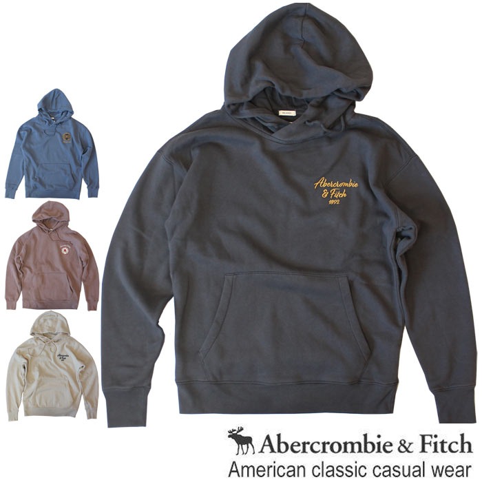 楽天市場】アバクロ Abercrombie＆Fitch アバクロンビー＆フィッチ プルオーバーパーカー クレストロゴ フーディー Crest Logo  Hoodie 4色 ブラック グレー他 送料無料 : USカジュアル楽天市場店