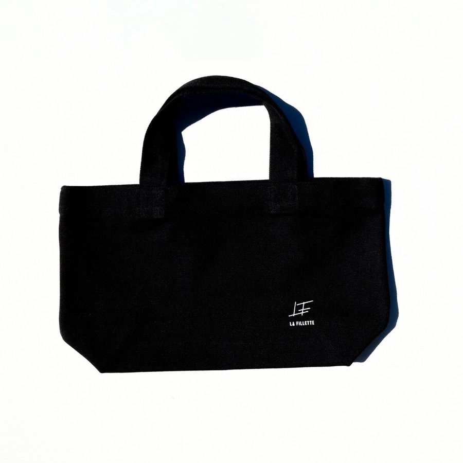 【楽天市場】トートバッグ 帆布 ブラック キャンバス ミニ サイズSS シンプル おしゃれ 12オンス レディース La fillette