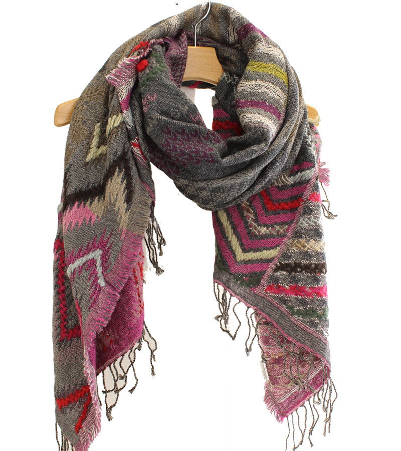 ◇新品イタリア製Pyaar*大判ウール＆綿ストール◇epiceトプカピALTEA