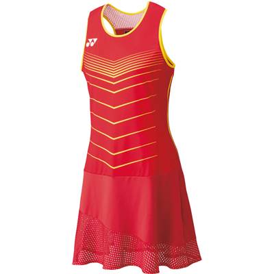 【貨物輸送無料】【廃番メル】【O大きさのみ】YONEX（ヨネックス）レディース・ウィメンズ  庭球 バドミントン ウィメンズワンピース ルビー赤いこと 20593-338-O【22★】
