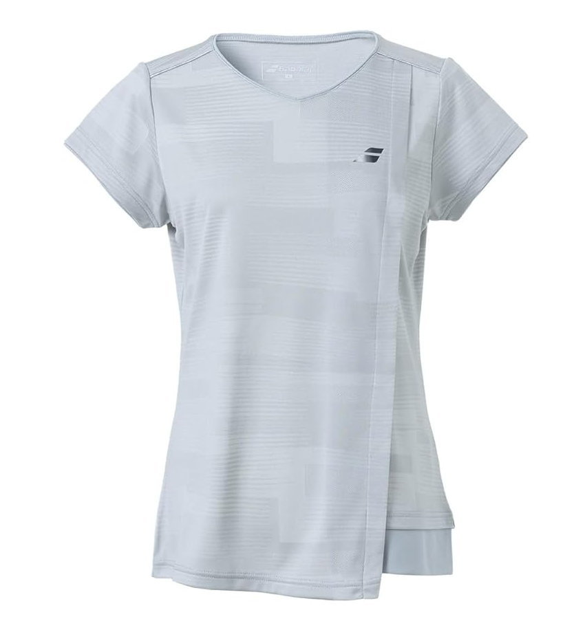 【貨物輸送無料】【9000円首尾一貫した】【廃番】BABOLAT(バボラ) Babolat  レディース・ウィメンズ  半袖紅茶ティーシャツ バボラ 庭球御召しもの レディス VS ショートスリーブシャツ BWG3371 GY00